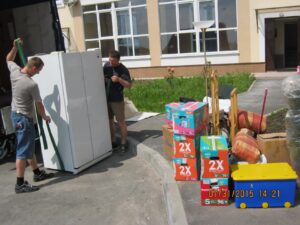 перевозка холодильника с вещами