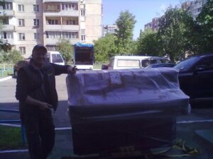 перевозка пианино с упаковкой