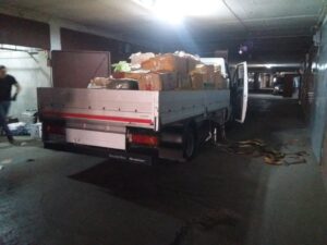 погрузка в паркинге